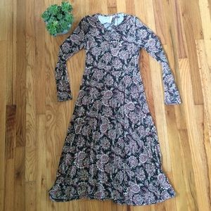 Boho long sleeve dress